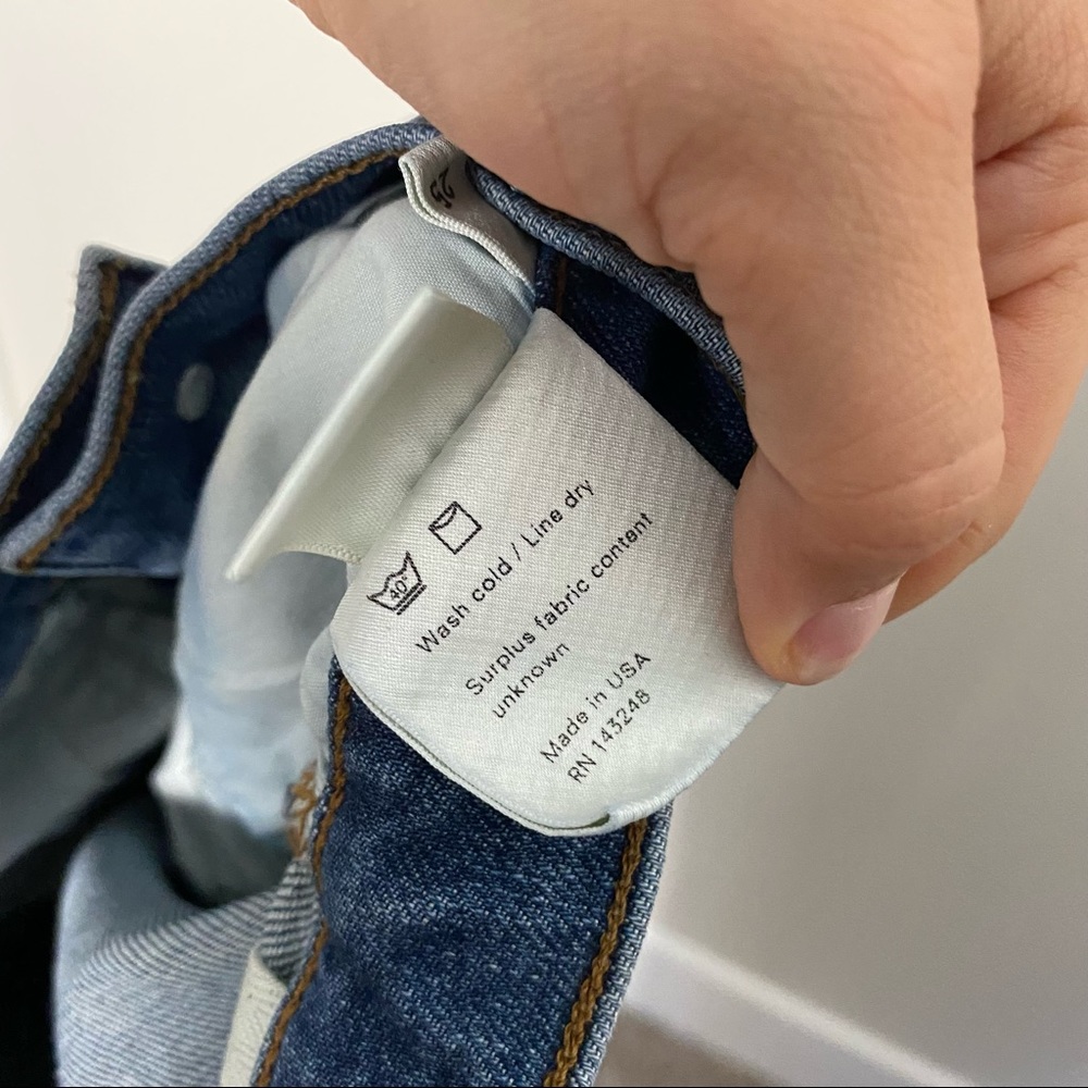 Reformation High Rise Blue Jeans - Picture 6 of 7